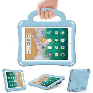 For iPad 9.7 2017/2018 / Air 2 / Air Handle Football Shaped EVA Shockproof Tablet Case(Light Blue)