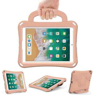 For iPad 9.7 2017/2018 / Air 2 / Air Handle Football Shaped EVA Shockproof Tablet Case(Light Pink)