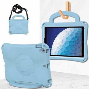 For iPad Air 3 10.5 2019 / Pro 10.5 Handle Football Shaped EVA Shockproof Tablet Case(Light Blue)