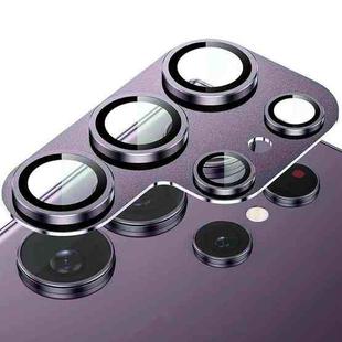 For Samsung Galaxy S24 Ultra 5G ENKAY Hat-Prince AR Aluminium Alloy Tempered Glass Camera Lens Film(Purple)