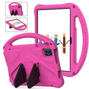 For T-Mobile Revvl Tab 2 2025 EVA Shockproof Tablet Case with Holder(Rose Red)