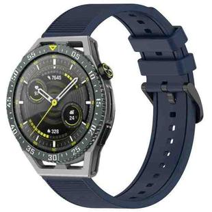 For Huawei Watch GT3 SE 22mm Textured Silicone Solid Color Watch Band(Midnight Blue)