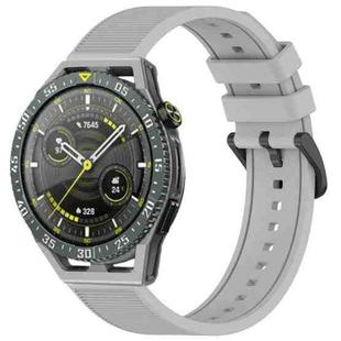 For Huawei Watch GT3 SE 22mm Textured Silicone Solid Color Watch Band(Grey)