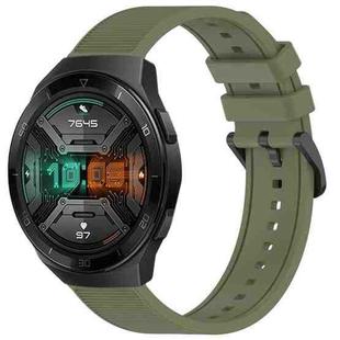 For Huawei Watch GT 2E 22mm Textured Silicone Solid Color Watch Band(Green)