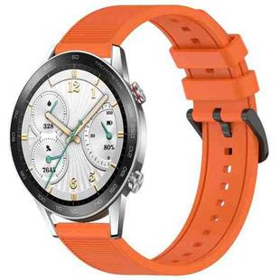 For Honor Watch GS 3i 22mm Textured Silicone Solid Color Watch Band(Orange)