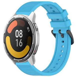 For Xiaomi MI Watch Color 2 22mm Textured Silicone Solid Color Watch Band(Sky Blue)