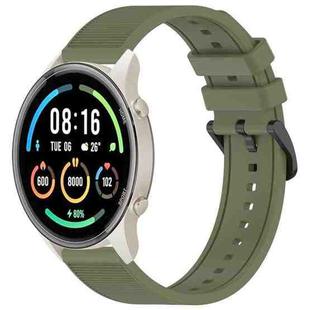 For Xiaomi MI Watch Sport 22mm Textured Silicone Solid Color Watch Band(Green)
