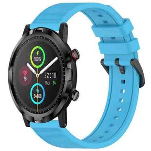 For Xiaomi Haylou RT LS05S 22mm Textured Silicone Solid Color Watch Band(Sky Blue)