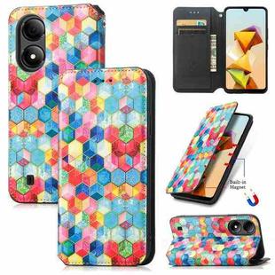 For ZTE Blade A33S CaseNeo Colorful Magnetic Leather Phone Case(Magic Space)