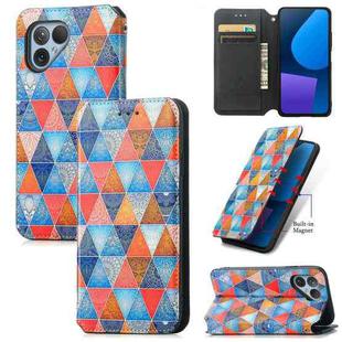 For Fairphone 5 CaseNeo Colorful Magnetic Leather Phone Case(Rhombus Mandala)