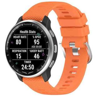 For Garmin D2 Air X10 43mm Cross Texture Silicone Watch Band(Orange)