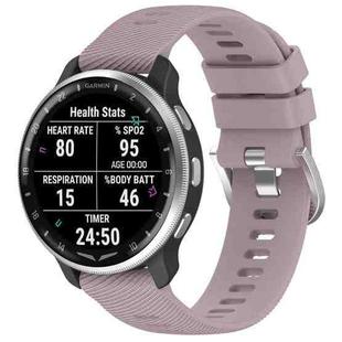 For Garmin D2 Air X10 43mm Cross Texture Silicone Watch Band(Purple)