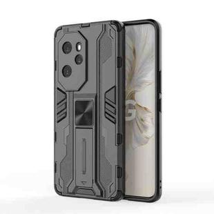 For Honor 100 Pro Supersonic Armor PC Hybrid TPU Phone Case(Black)