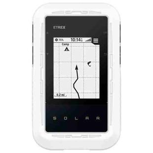 For Garmin eTrex Solar Stopwatch Silicone Protective Case(White)