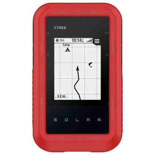 For Garmin eTrex Solar Stopwatch Silicone Protective Case(Red)