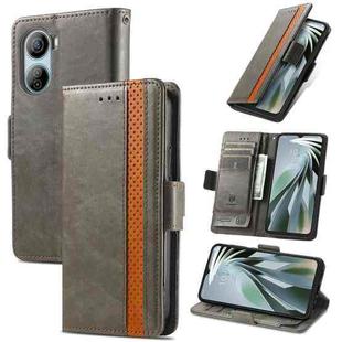 For ZTE Libero 5G IV CaseNeo Splicing Dual Magnetic Buckle Leather Phone Case(Grey)