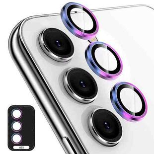 For Samsung Galaxy A35 ENKAY Hat-Prince 9H Rear Camera Lens Aluminium Alloy Tempered Glass Film(Colorful)
