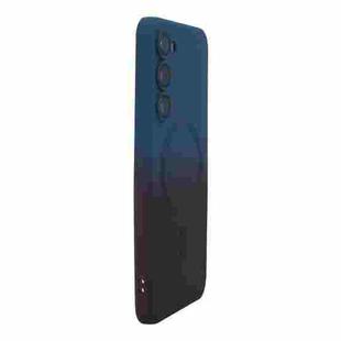 For Samsung Galaxy S25 5G ENKAY Hat-Prince MagSafe Rainbow Gradient Silicone Phone Case with Lens Film(Dark Blue)