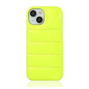 For iPhone 13 Laser Aurora Down Jacket All-inclusive Phone Case(Green)