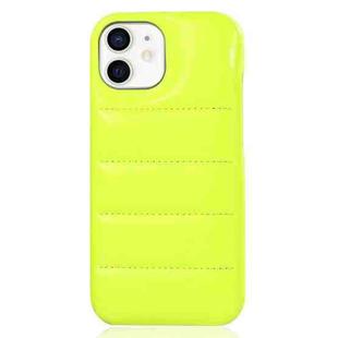 For iPhone 11 Laser Aurora Down Jacket All-inclusive Phone Case(Green)