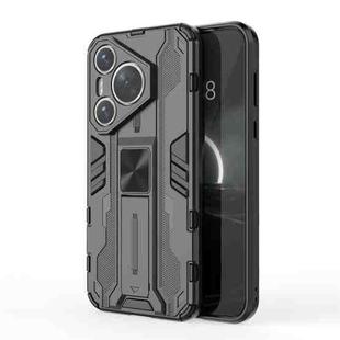 For  Huawei P70 Supersonic Armor PC Hybrid TPU Phone Case(Black)