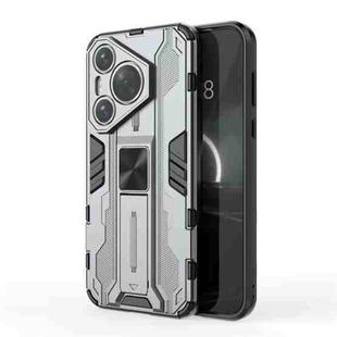 For  Huawei P70 Supersonic Armor PC Hybrid TPU Phone Case(Grey)