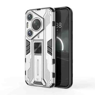 For Huawei P70 Pro Supersonic Armor PC Hybrid TPU Phone Case(Silver)