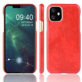 Shockproof Litchi Texture PC + PU Case For Apple iPhone 11 Pro(Red)