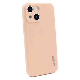 For iPhone 15 Plus ENKAY Liquid Silicone Soft Shockproof Phone Case(Pink)