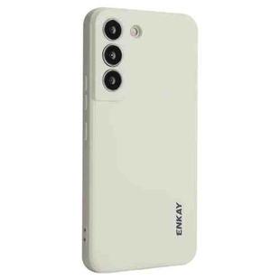 For Samsung Galaxy S25 5G ENKAY Liquid Silicone Soft Shockproof Phone Case(Beige)