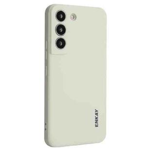 For Samsung Galaxy S25+ 5G ENKAY Liquid Silicone Soft Shockproof Phone Case(Beige)