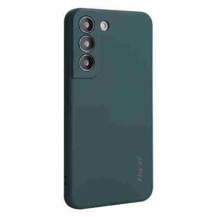 For Samsung Galaxy S25+ 5G ENKAY Liquid Silicone Soft Shockproof Phone Case(Dark Green)