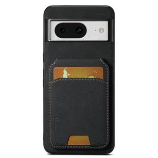 For Google Pixel 8 Suteni H02 Litchi Leather Card Wallet Stand Back Phone Case(Black)