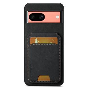 For Google Pixel 7a Suteni H02 Litchi Leather Card Wallet Stand Back Phone Case(Black)
