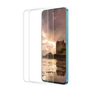 For Huawei nova 12 Lite 2pcs ENKAY 9H Big Arc Edge High Aluminum-silicon Tempered Glass Film