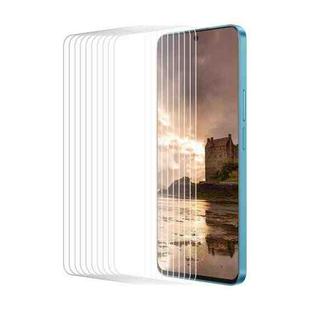 For Honor X8b 10pcs ENKAY 9H Big Arc Edge High Aluminum-silicon Tempered Glass Film