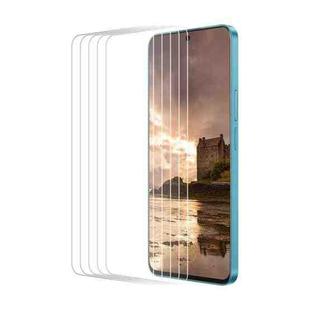 For Asus ROG Phone 8 5pcs ENKAY 9H Big Arc Edge High Aluminum-silicon Tempered Glass Film