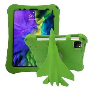 For iPad Pro 11 2018/2020/2021/2022 360 Rotation Aircraft Holder EVA Shockproof Tablet Case(Green)