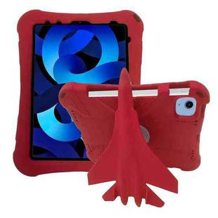 For iPad Air 2022 / 2020 5 10.9 360 Rotation Aircraft Holder EVA Shockproof Tablet Case(Red)