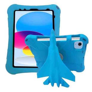 For iPad 10th Gen 10.9 2022 360 Rotation Aircraft Holder EVA Shockproof Tablet Case(Blue)