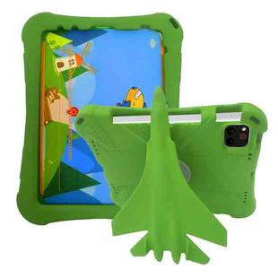 For iPad Air 11 2024 360 Rotation Aircraft Holder EVA Shockproof Tablet Case(Green)