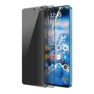 For Samsung Galaxy S23 FE 5G 2pcs ENKAY Hat-Prince 360 Degree Anti-peeping Privacy Full Screen Tempered Glass Film