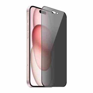 For iPhone 15 ENKAY Hat-Prince 360 Degree Anti-peeping Privacy Full Screen Tempered Glass Film