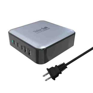 GAN 140W PD65W / PD20W / QC3.0 USB Five Port Laptop Adapter, Plug:US Plug