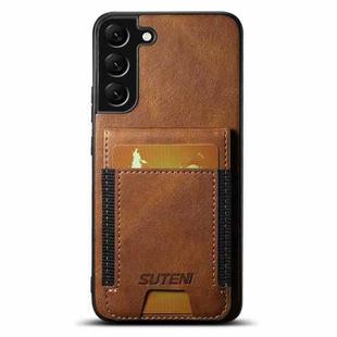For Samsung Galaxy A54 5G Suteni H03 Oil Wax Leather Wallet Stand Back Phone Case(Brown)