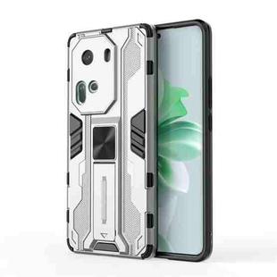 For OPPO Reno11 Pro Global Supersonic Armor PC Hybrid TPU Phone Case(Silver)