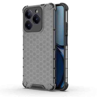 For Realme C63 4G Shockproof Honeycomb Phone Case(Black)