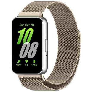 For Samsung Galaxy Fit 3 Milanese Metal Steel Mesh Watch Band(Starlight)