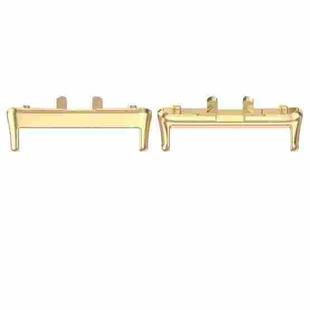 For Samsung Galaxy Fit 3 SM-R390 1 Pair Metal Watch Band Connector(Gold)