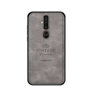 PINWUYO Shockproof Waterproof Full Coverage PC + TPU + Skin Protective Case for Nokia X71(Gray)